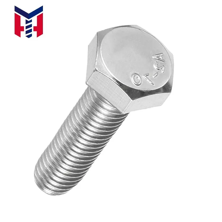 Custom Hex Head Bolts Carbon Steel 304 316 Stainless Steel Zinc Plated